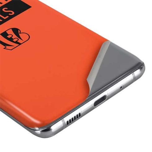 NFL Cincinnati Bengals Orange Performance Series Galaxy S20 Plus Skin